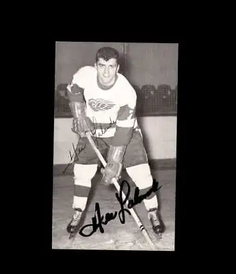 Hector Lalande Signed JD McCarthy Vintage Postcard 1950`s 60`s Detroit Red Wings • $28