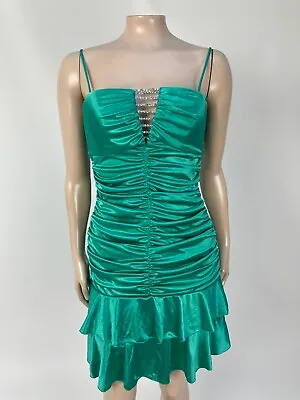 Vintage 90's Y2K Steppin' Out Women's Dress Party Formal Prom Mini Bling Y4-19 • $31.99
