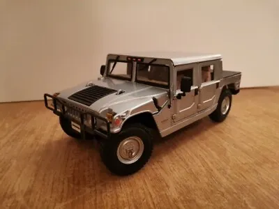 1:18 Hummer Hard Top Silver Maisto Unboxed • $28.62