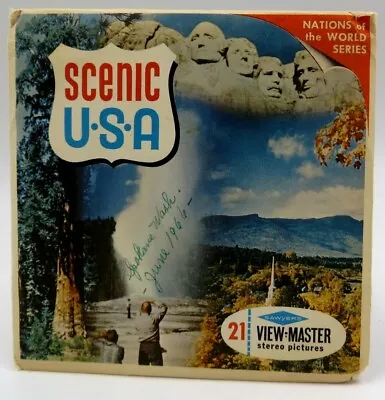 View-Master A996 Scenic USA Nations Of The World Series 3 Reel Set • $9.95