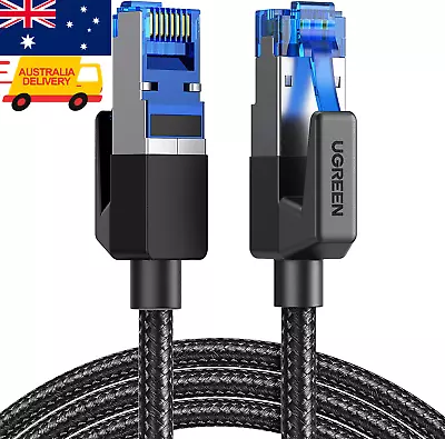CAT 8 Ethernet Cable High Speed 40Gbps 2000Mhz Network Cord Braided RJ45 LAN Gig • $16.99