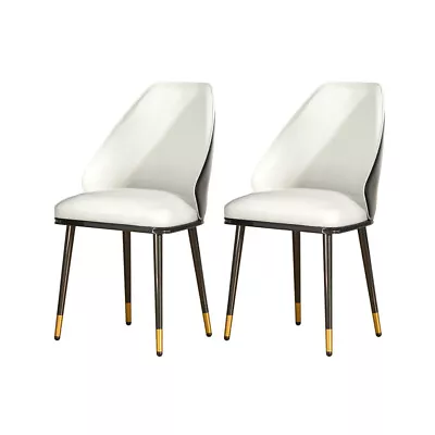 $171.55 • Buy 2x Artiss Dining Chairs Wooden Chair Kitchen Cafe Faux Leather Padded Seat Set