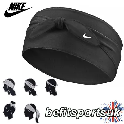 £13.95 • Buy Nike Dri Headband Bandana Tie Womens Ladies Training Sports Gym Sweatband Black