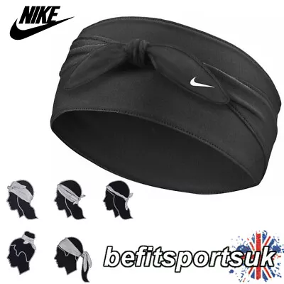 £10.95 • Buy Nike Dri Headband Bandana Tie Womens Ladies Training Sports Gym Sweatband Black