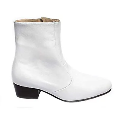 Mens White Elvis Tribute Boots • $225