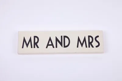 Wooden Mr And Mrs Sign • £4