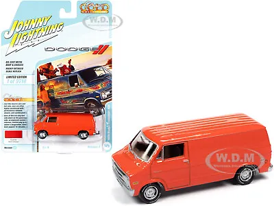 1976 Dodge Tradesman Van Red-orange 1/64 By Johnny Lightning Jlcg026-jlsp167 A • $8.79