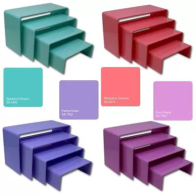 Sweet Pastel Nesting Plinths Acrylic Retail Riser Counter Display Stand Shelves • £6.39