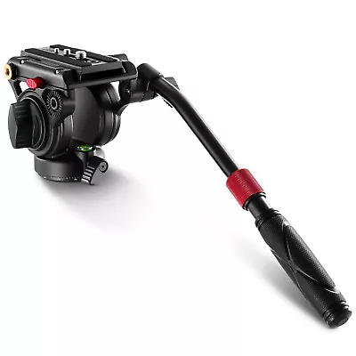 NEEWER Metal Video Tripod Fluid Head With Quick Release Plate For Manfrotto • $59.94