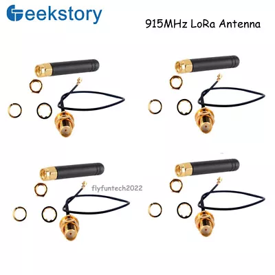 4 PCS 915MHz LoRa Antenna U.FL IPEX To SMA Connector 2dBi For Lora Board ESP32 • $9.69