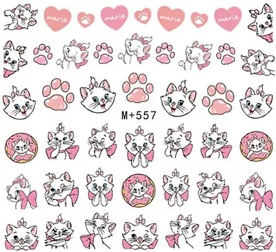 £1.95 • Buy Nail Art Stickers Water Decals Aristocats Lady Cat Marie Cartoon  (M+557)