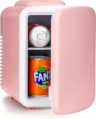 Mini Fridge 4L/6 Can Portable Cooler & Warmer Freon-Free Small Refrigerator Pro • $39.99