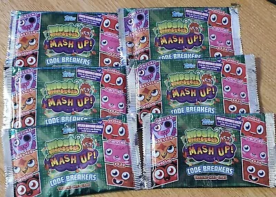 6x TOPPS Moshi Monsters MASH UP Code Breakers Trading Card Game CR039 DD 06 • $24.65