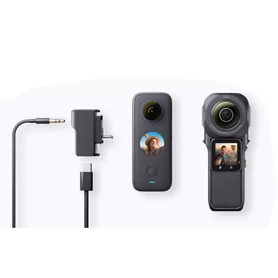 3.5mm Mic Adapter Charging Audio For Insta360 ONE X2/RS Camera Accessories • £18.99