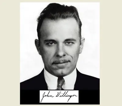 John Dillinger Signed PHOTO Bank RobberGreat Depression Gangster Autograph Repr • $4.28