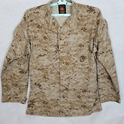 NWOT AMERICAN APPAREL Marine Corps Navy Digital Desert Camo Shirt Medium X Long • $16.37
