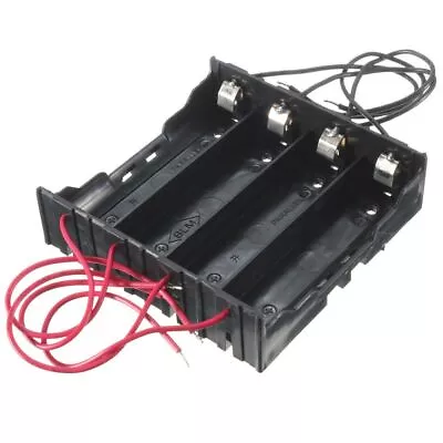 4 Sections 8 Wires 18650 Li Battery Holder In Parallel With Battery Box Hot GF0 • £6.13