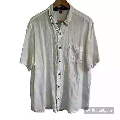 Tailor Vintage Men’s Linen Shirt Xl White • $25