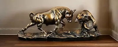 Wall Street Art - Super Bull And Bear Market Bronze Sculpture Bear  • $120