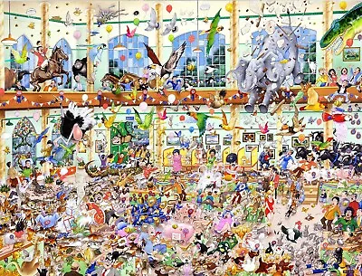 1000 Piece Jigsaw Puzzle - I Love Pets From Cats To Cows - Gift Idea - Mike Jupp • £25.99