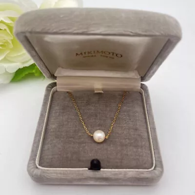 Mikimoto 18K Pearl Approx. 7.2mm Necklace With Box Limited From JAPAN◎ • $435.10