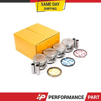 Pistons W/ Rings For Honda Civic SI EX CRX 1.6L D16A6 SOHC • $99