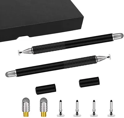 £14.98 • Buy Metal Touch Pen Disc Stylus Set Replaceable Tips For Mobile Phones IPad Tablet