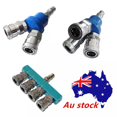 02way 3way 4way Pass Air Hose Connector Air Fitting Quick Release Air Connection • $19.99