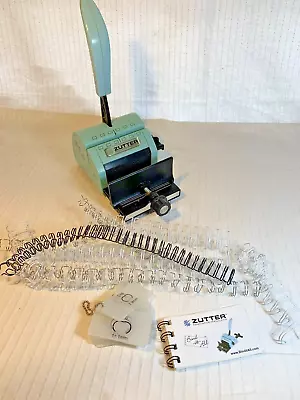 Zutter Bind-It-All Binding Machine Blue  + Extras • £39.99