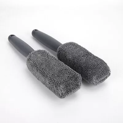 Washing Clean Car Wheel Cleaning Brush Tool Tire Alloy Soft Bristle Cleaner • $10.83