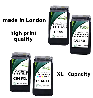 Refilled  Ink Cartridge For Canon PG545 / CL546 / PG545XL / CL546XL PIXMA MG2450 • £25.49