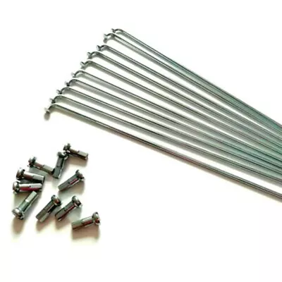 £6.58 • Buy Bike-Cycle- Bicycle Silver Wheel Spokes X 10