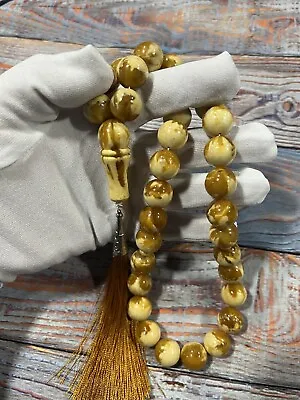 Natural Baltic Amber Prayer Beads 82G Misbaha Tasbih مسبحة كهرمان كهرب طبيعي • $280