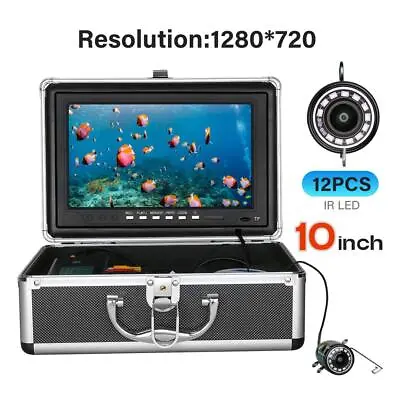 Fish Finder 10  Screen DVR Video Recoding HD 2MP Underwater Ice Fishing Camera • $189.68
