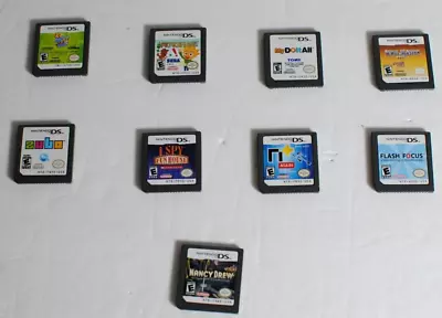 Nintendo DS Video Games Cartridge Only Lot Of 9 Ninja Plus Nancy Drew  More • $40