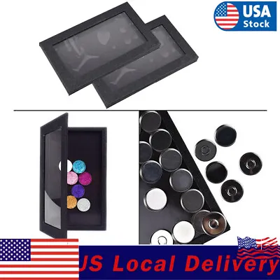 Empty Magnetic Eyeshadow Palette Makeup DIY Cosmetic Blush Powder Holder Box • $13.15