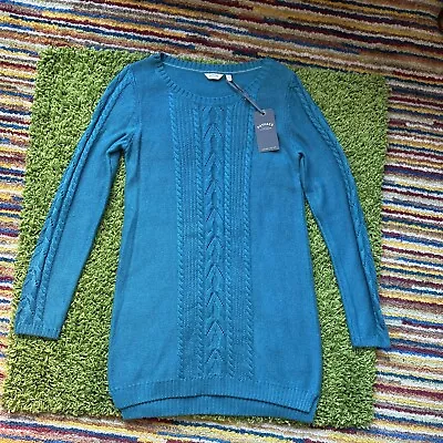 NEW Fatface Cove Cable Tunic Ladies 12 BNWT Jumper Sweatshirt Dress Clothing • £30