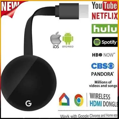 For Chromecast Google Wireless Receiver TV Dongle Adapter HDMI Media Streamer AU • $58.80