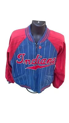 Cleveland Indians Cooperstown Collection Mirage Men's Large Reversible Jacket • $90