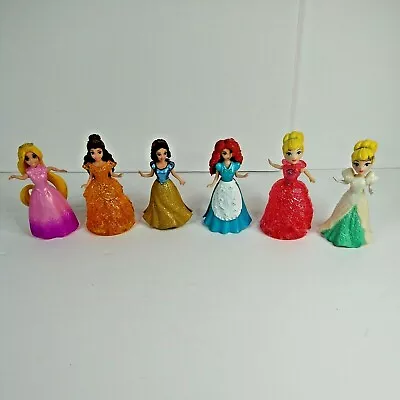 Disney Princess Miniature Figurines Lot Of 6 With Dresses. Exchangable. • $15.39