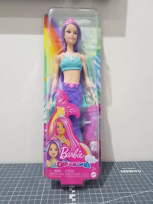 Barbie Dreamtopia Mermaid Purple Hair & Tiara-BRAND NEW & SEALED • £10