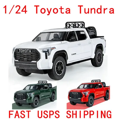 1/24 Toyota Tundra Truck Diecast Alloy Car Model With Sound And Light Pull Back • $17.99