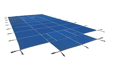 Inground Mesh Safety Pool Cover - Rectangle W/ Optional Center End Step • $280