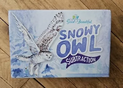 Snowy Owl Subtraction Flash Cards Game - The Good And The Beautiful  • $8