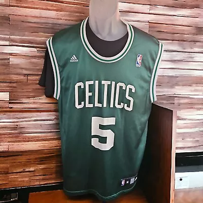 Adidas Vintage Kevin Garnett Basketball Jersey Celtics Stitched Sz M Boston • $24.99