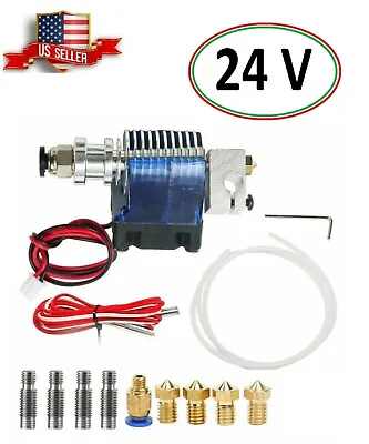 24V All Metal V6 J-Head Hotend Full Kit 5 Pcs E-3D Extruder Brass Print Head • $9