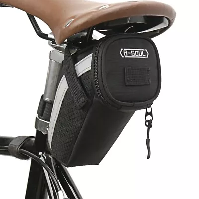 B-Soul Bike Saddle Bag Cycling  Tail Bag Pouch MTB  Tool Storage Bag • £8.95