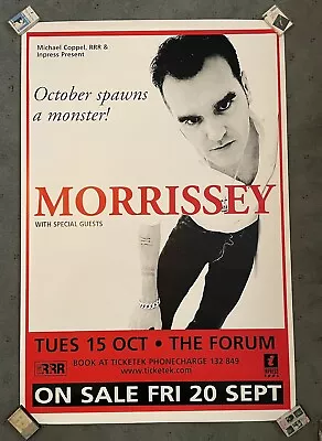 Morrissey 2002 Australian Tour Huge Billboard/Subway Poster 40” X 60” The Smiths • $200