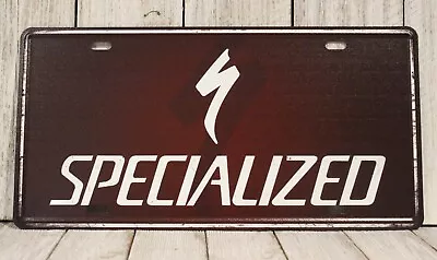 Specialized Bicycles License Plate Tin Sign Poster Bike Shop Man Cave Cyclist Xz • $7.77