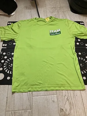 Worn TEAM STEIN MART Uniform Green Shirt Double-Sided Adult S Shirt TB RARE • $25